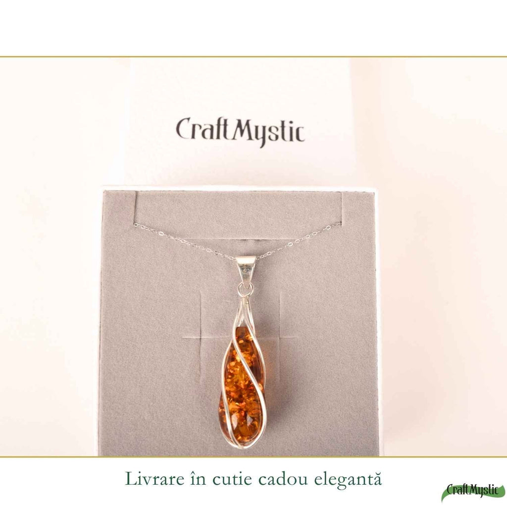 Colier cu Chihlimbar, Argint 925 – CraftMystic