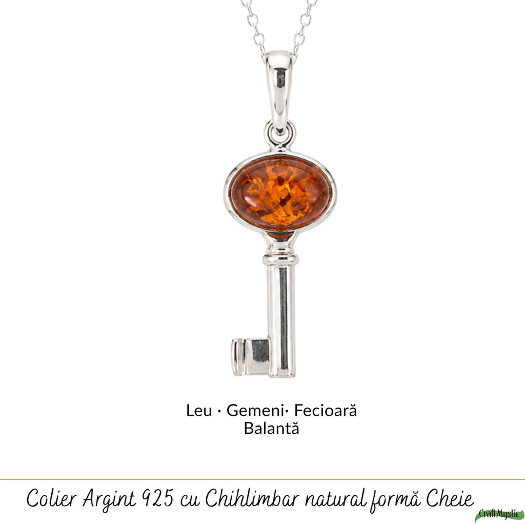 Colier cu Chihlimbar, Argint 925 – CraftMystic