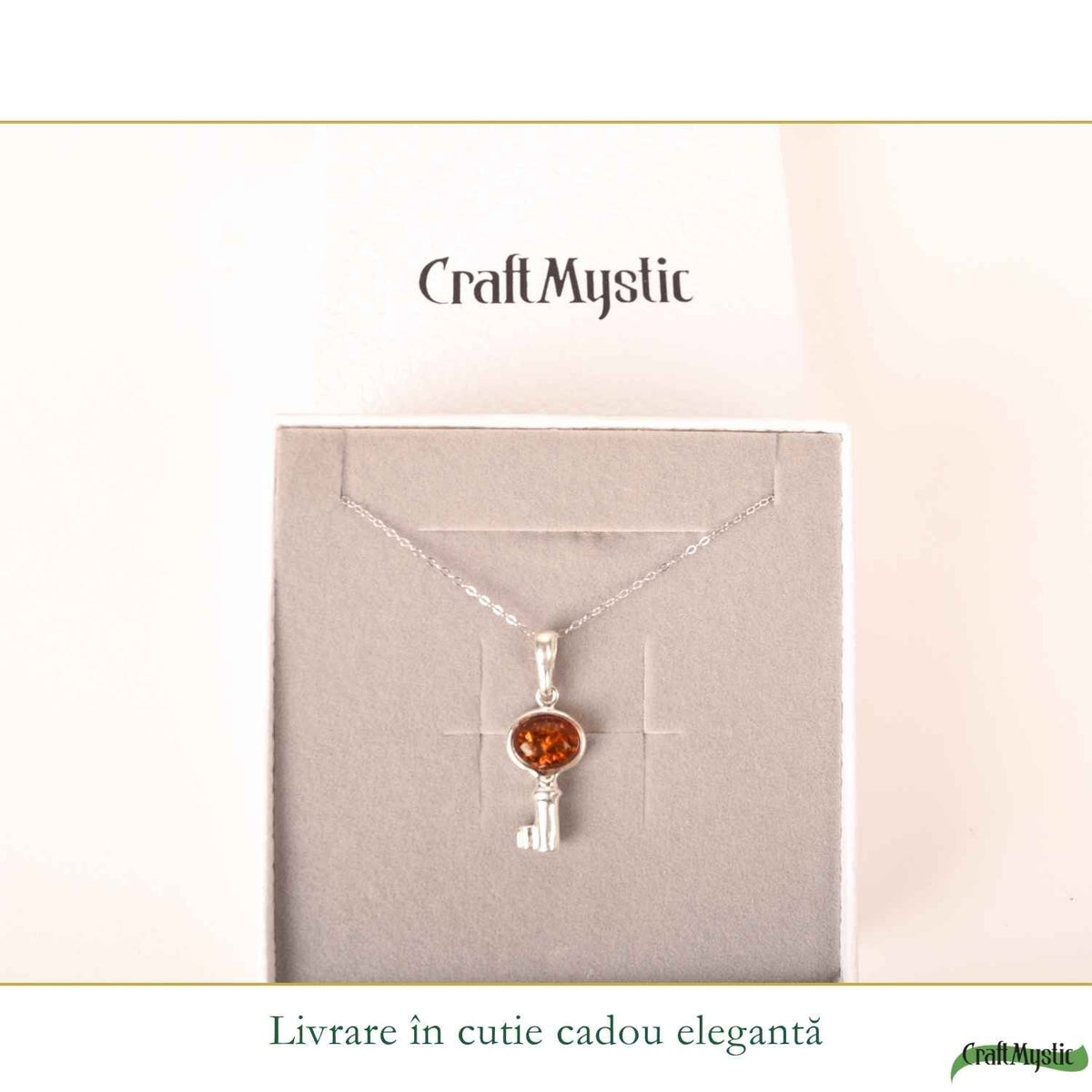 Colier cu Chihlimbar, Argint 925 – CraftMystic