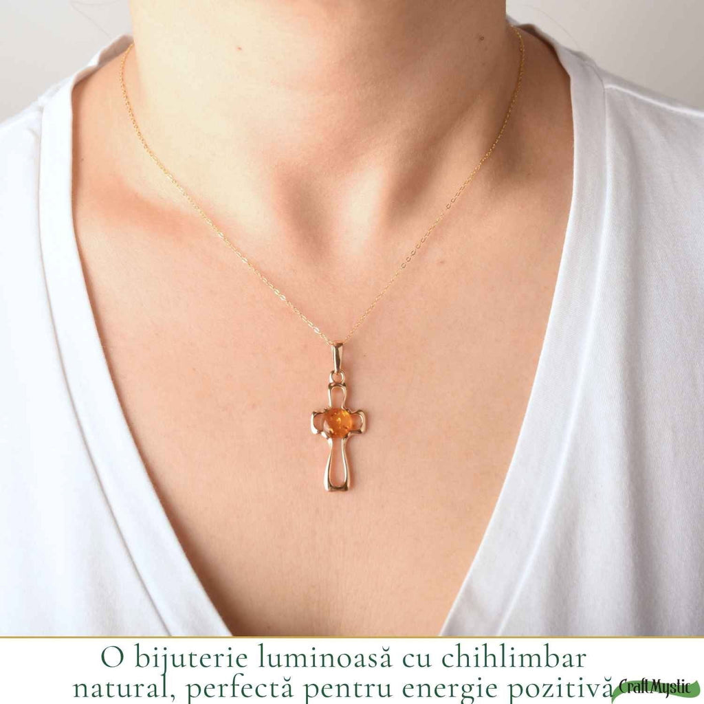 Colier cu Chihlimbar, Argint 925 – CraftMystic