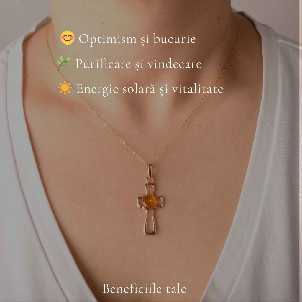 Colier cu Chihlimbar, Argint 925 – CraftMystic