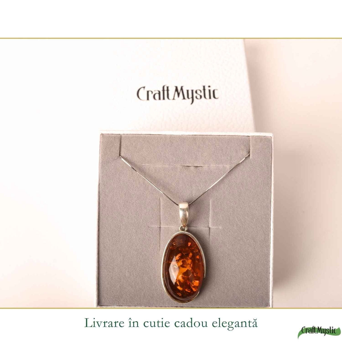 Colier cu Chihlimbar, Argint 925 – CraftMystic