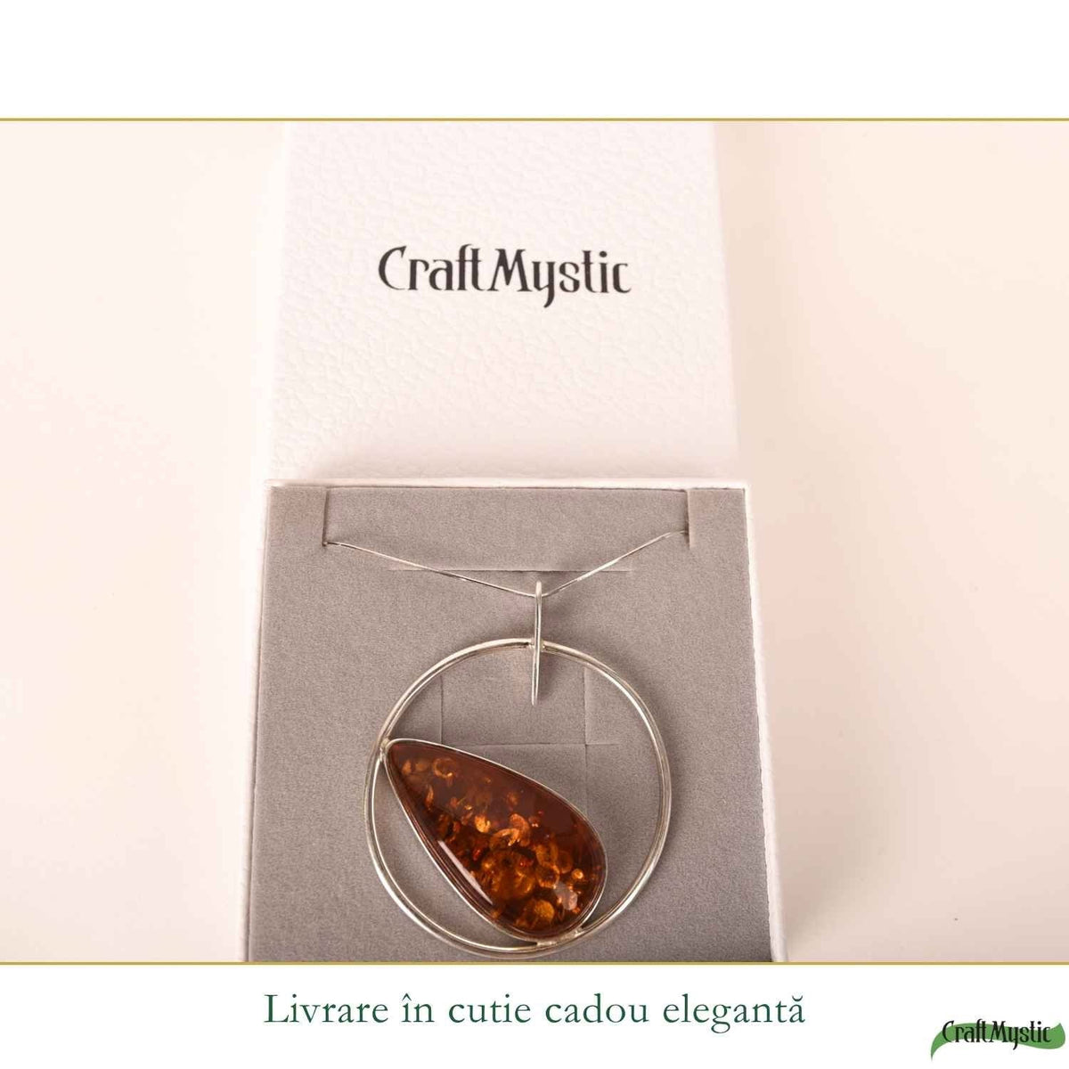 Colier cu Chihlimbar, Argint 925 – CraftMystic