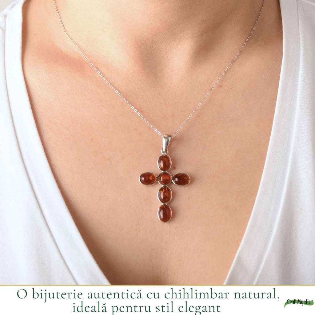 Colier cu Chihlimbar, Argint 925 – CraftMystic