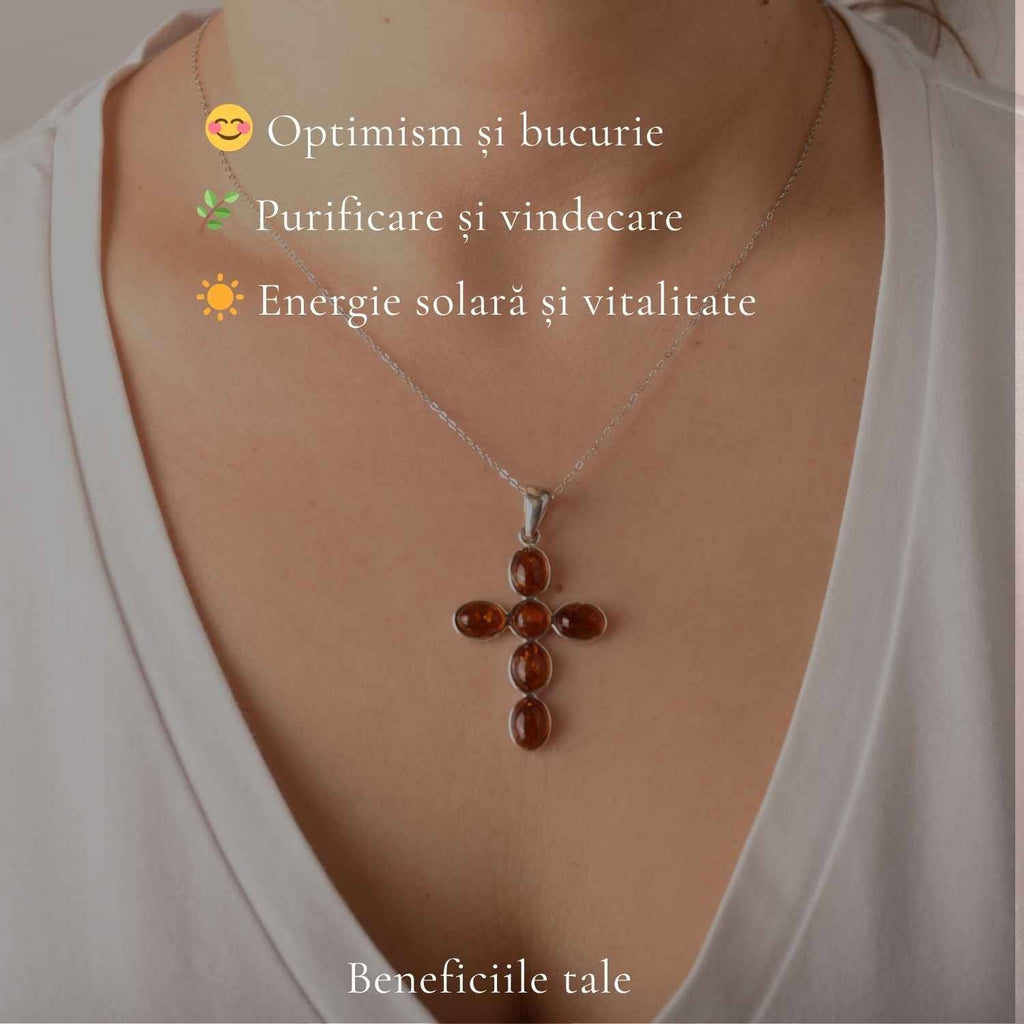 Colier cu Chihlimbar, Argint 925 – CraftMystic