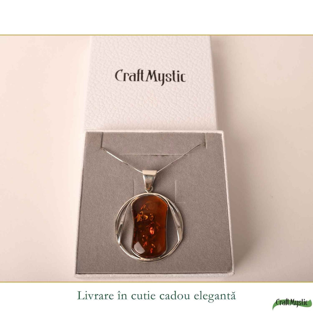 Colier cu Chihlimbar, Argint 925 – CraftMystic
