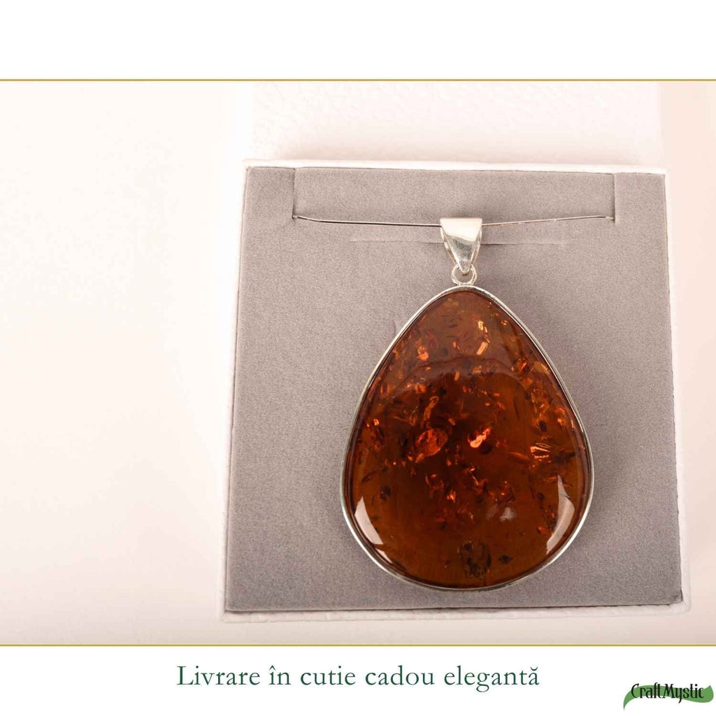 Colier cu Chihlimbar, Argint 925 – CraftMystic