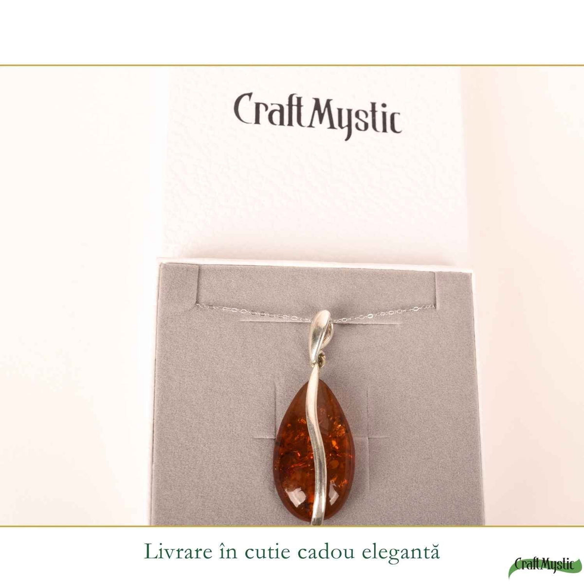 Colier cu Chihlimbar, Argint 925 – CraftMystic