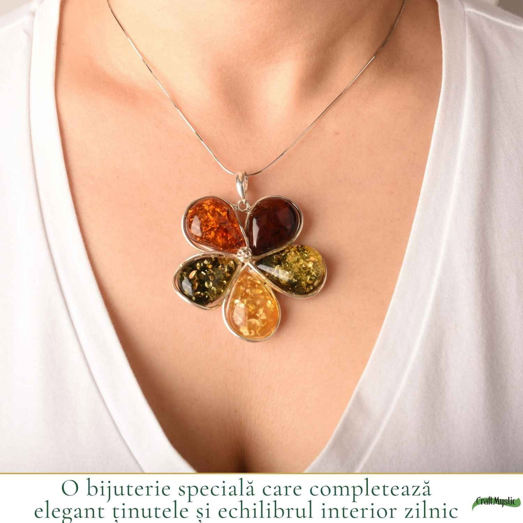 Colier cu Chihlimbar, Argint 925 – CraftMystic