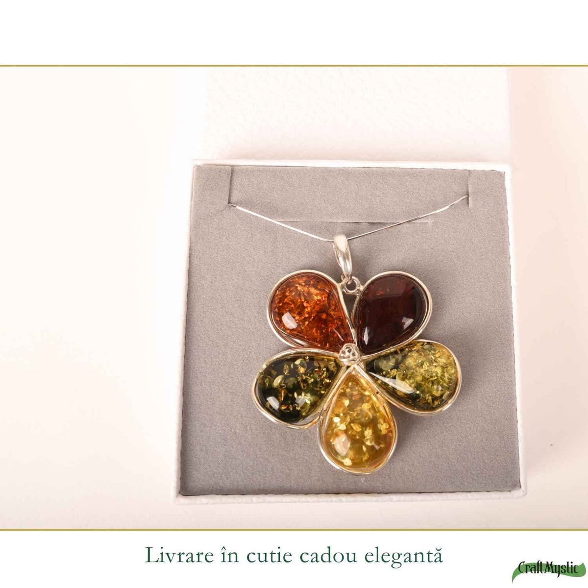 Colier cu Chihlimbar, Argint 925 – CraftMystic