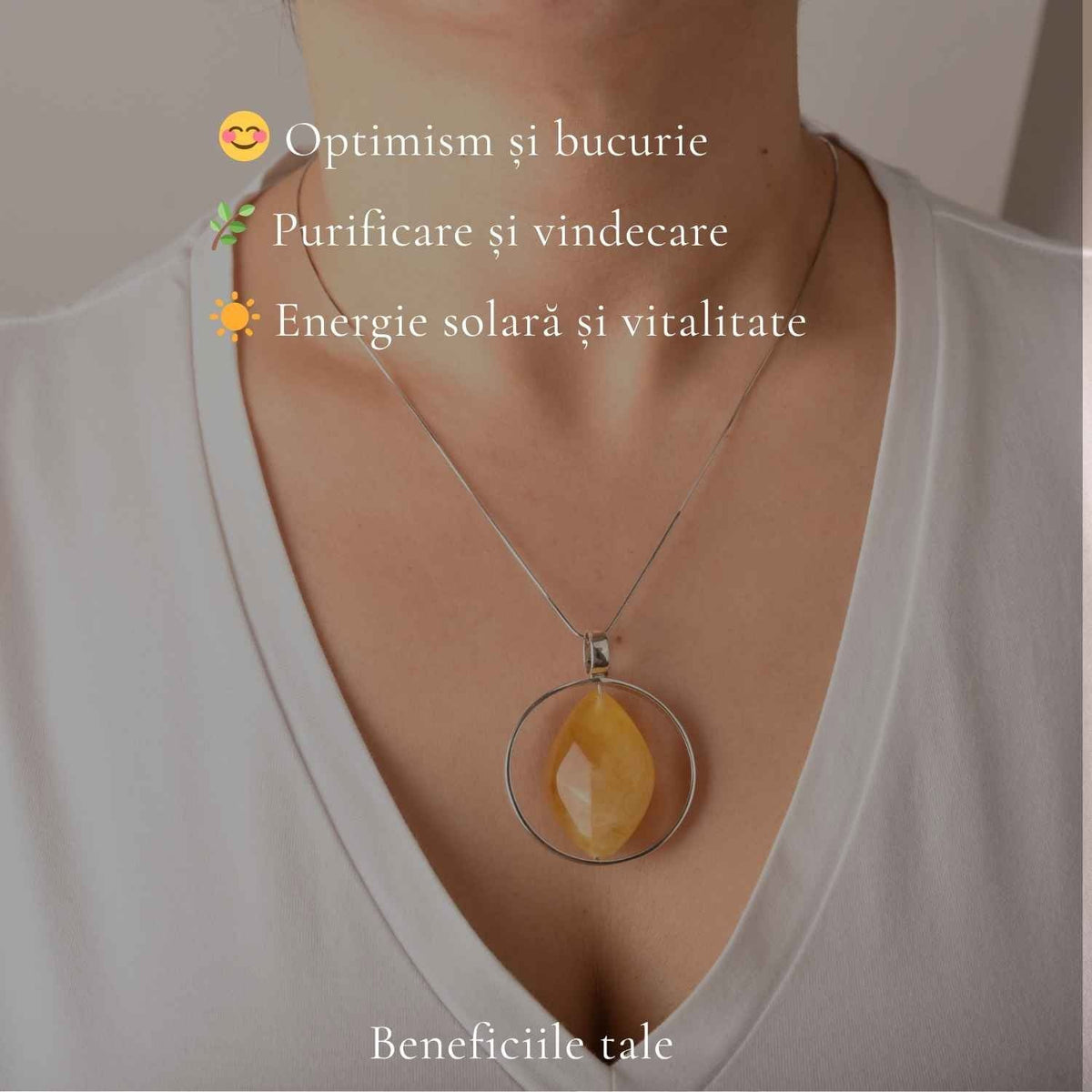 Colier cu Chihlimbar, Argint 925 – CraftMystic