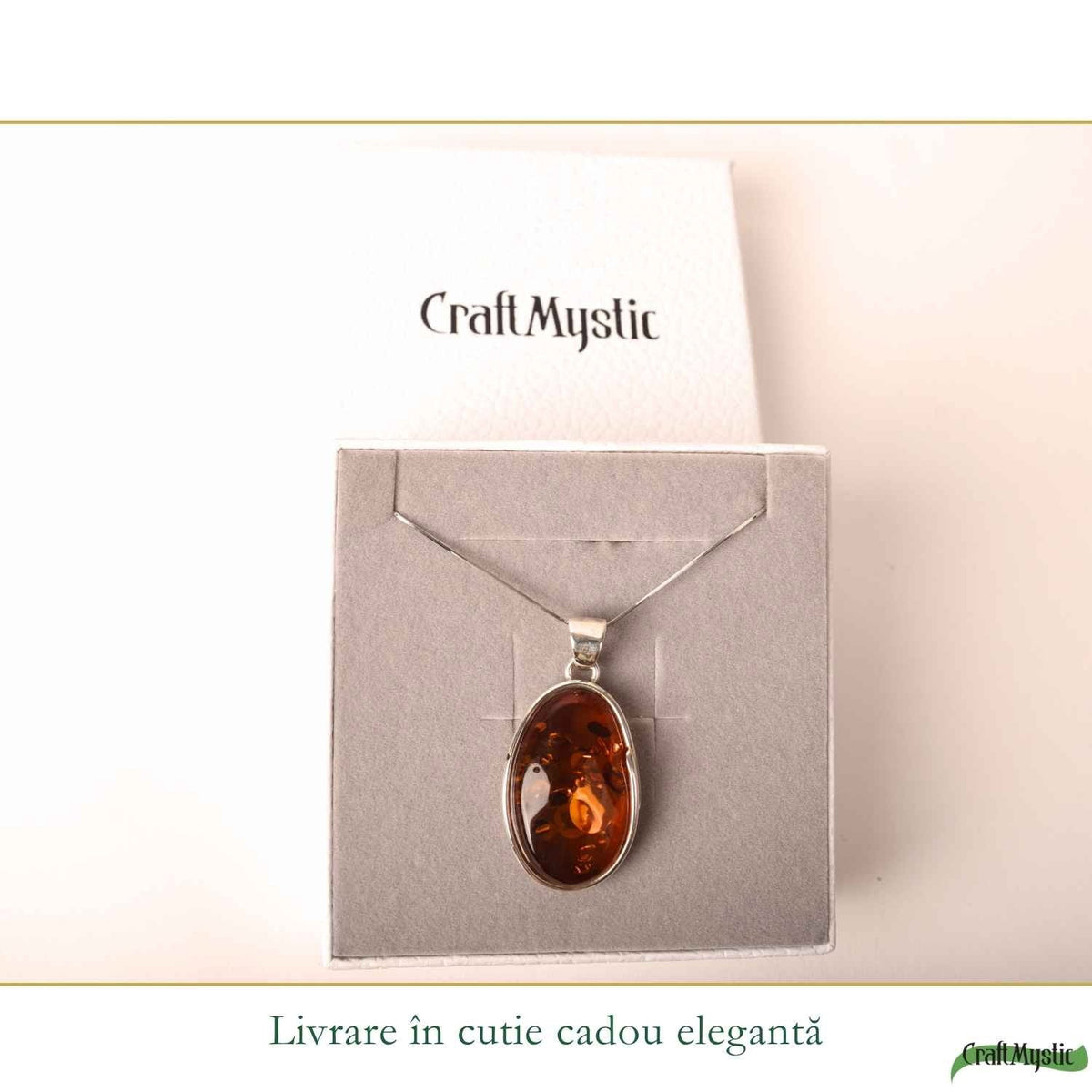 Colier cu Chihlimbar, Argint 925 – CraftMystic