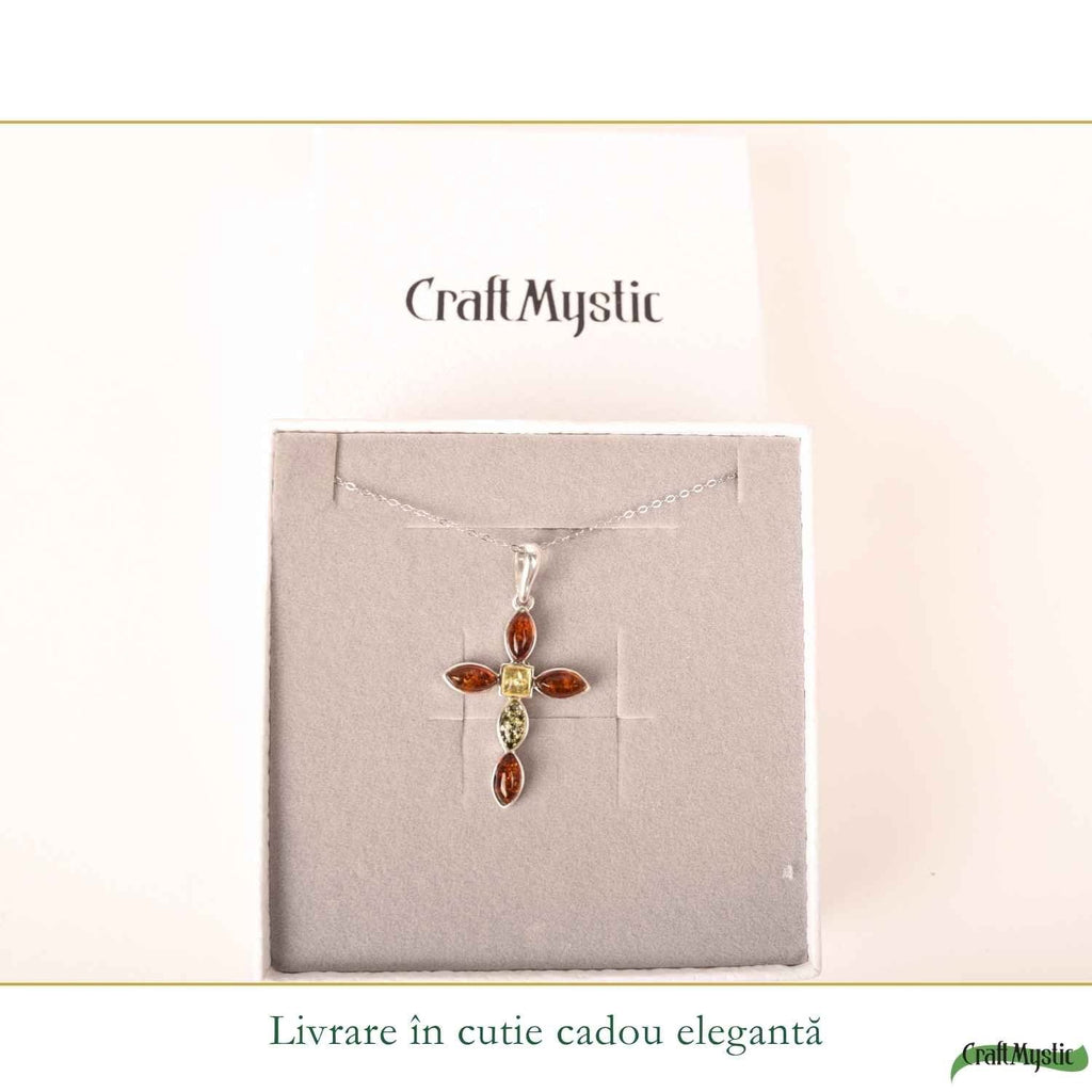 Colier cu Chihlimbar, Argint 925 – CraftMystic
