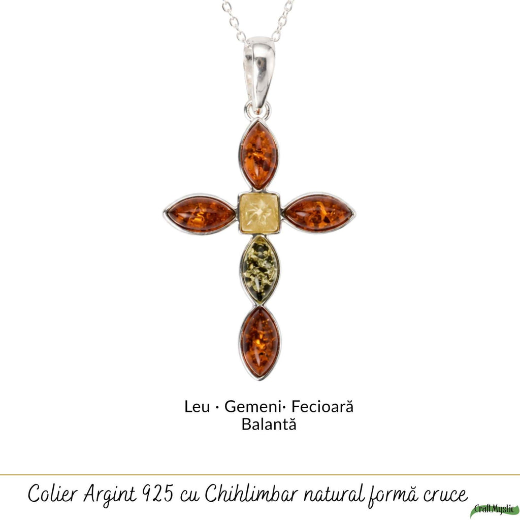 Colier cu Chihlimbar, Argint 925 – CraftMystic