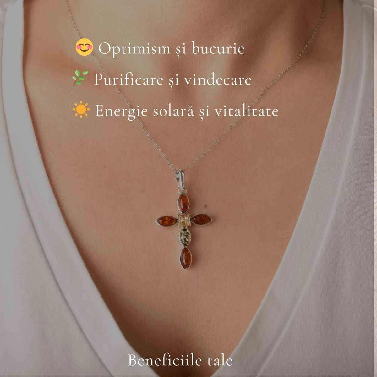Colier cu Chihlimbar, Argint 925 – CraftMystic