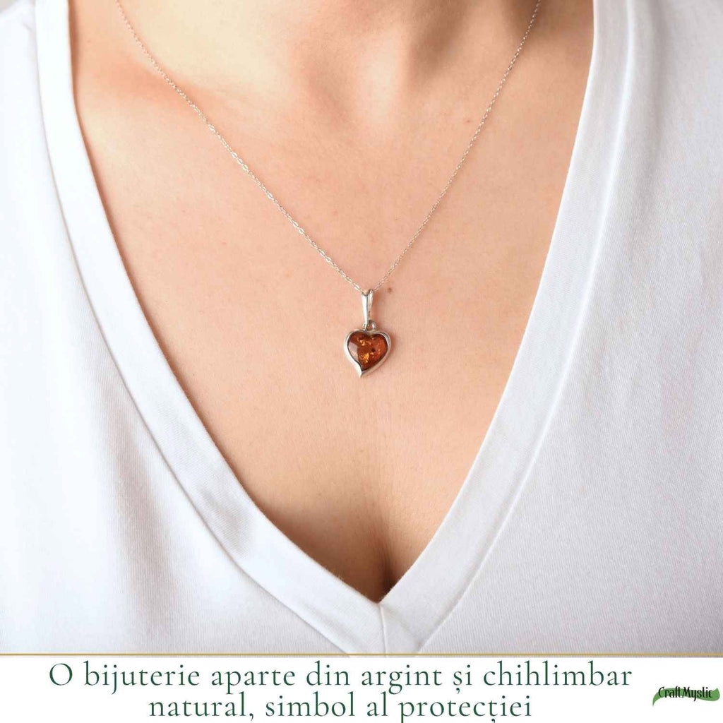 Colier cu Chihlimbar, Argint 925 – CraftMystic