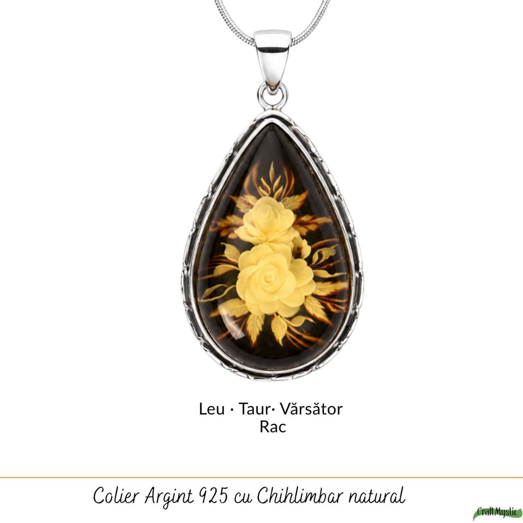 Colier cu Chihlimbar, Argint 925 – CraftMystic