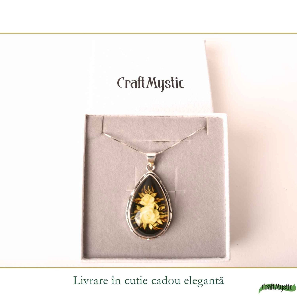 Colier cu Chihlimbar, Argint 925 – CraftMystic