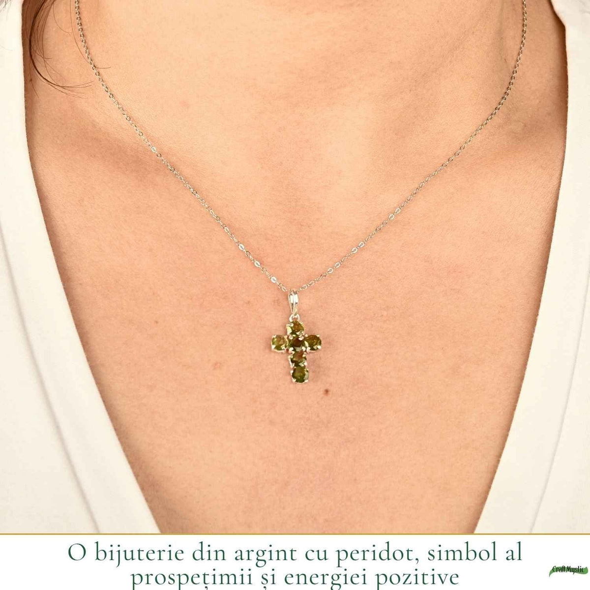 Colier cu Peridot, Argint 925 – CraftMystic