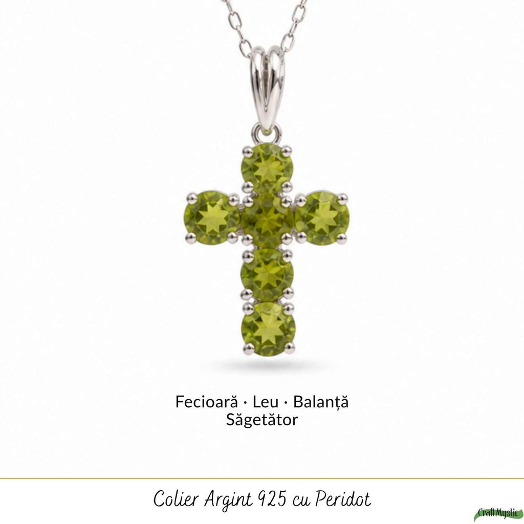 Colier cu Peridot, Argint 925 – CraftMystic