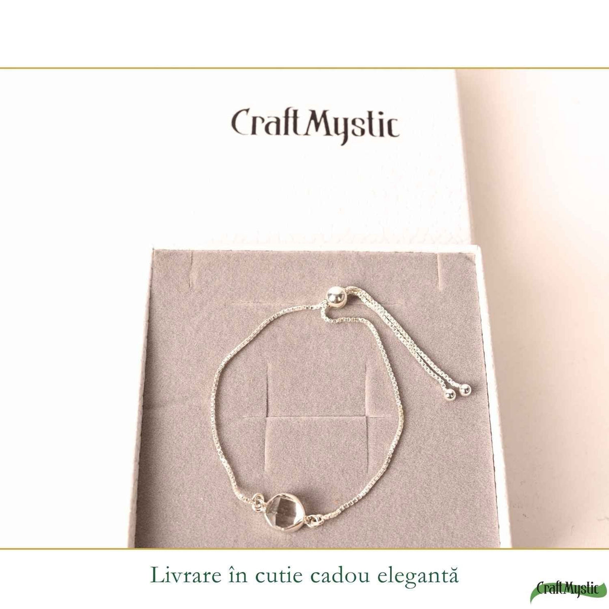 Brățară cu Diamant Herkimer, Argint 925 – CraftMystic