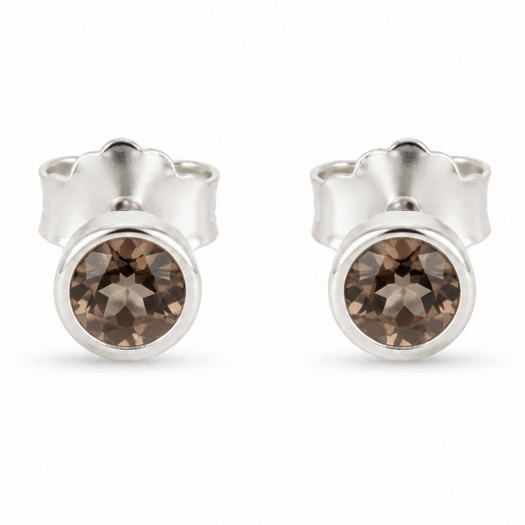Cercei cu Cuarț Fumuriu, Argint 925 – CraftMystic