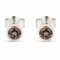 Cercei cu Cuarț Fumuriu, Argint 925 – CraftMystic