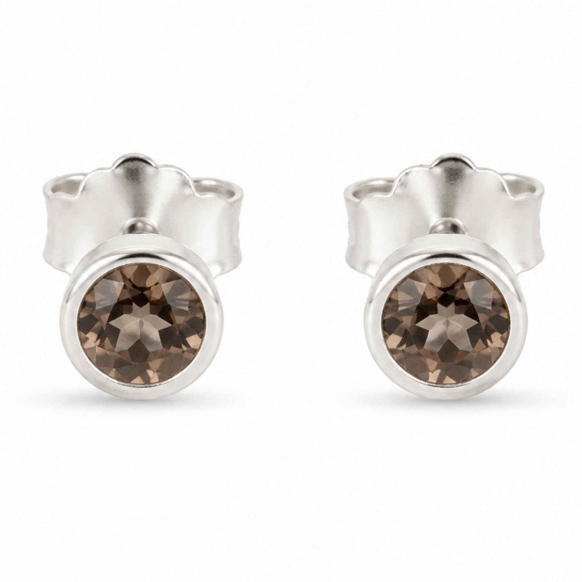 Cercei cu Cuarț Fumuriu, Argint 925 – CraftMystic