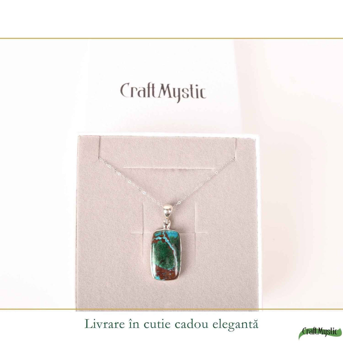 Colier cu Crisocol, Argint 925 – CraftMystic