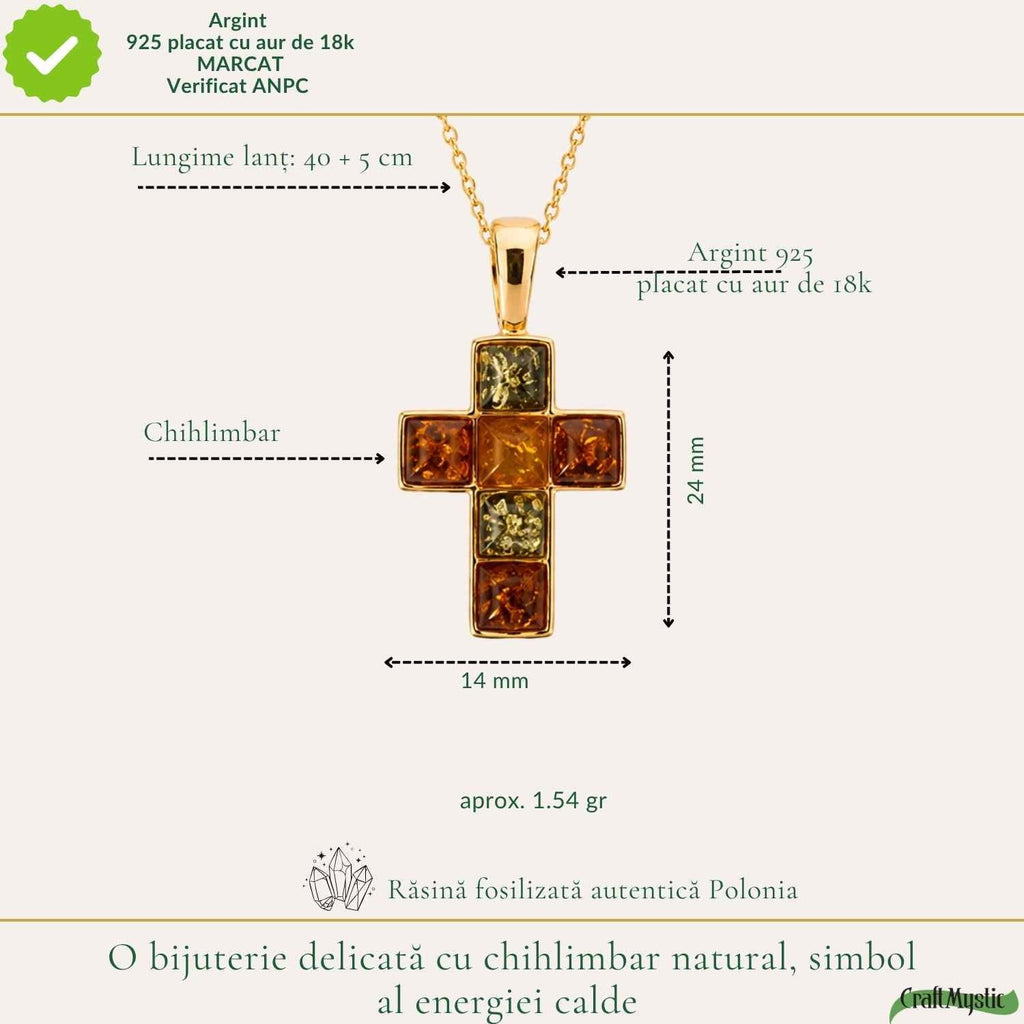 Colier cu Chihlimbar, Argint 925 – CraftMystic