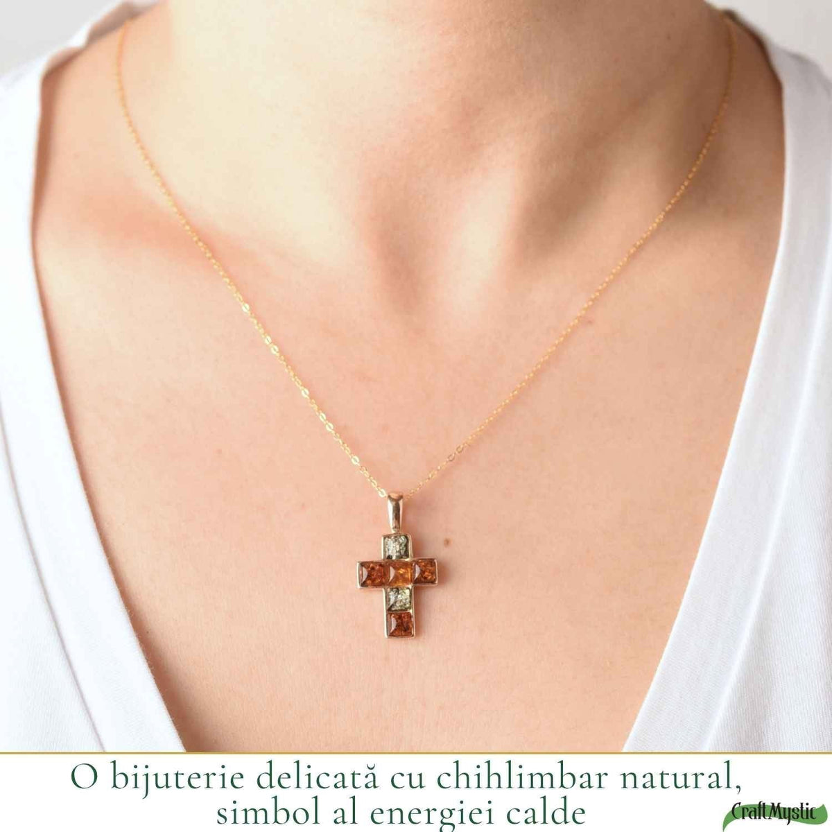Colier cu Chihlimbar, Argint 925 – CraftMystic