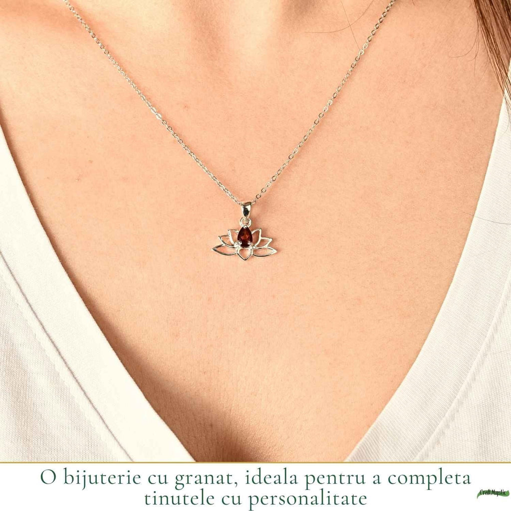 Colier cu Granat, Argint 925 – CraftMystic