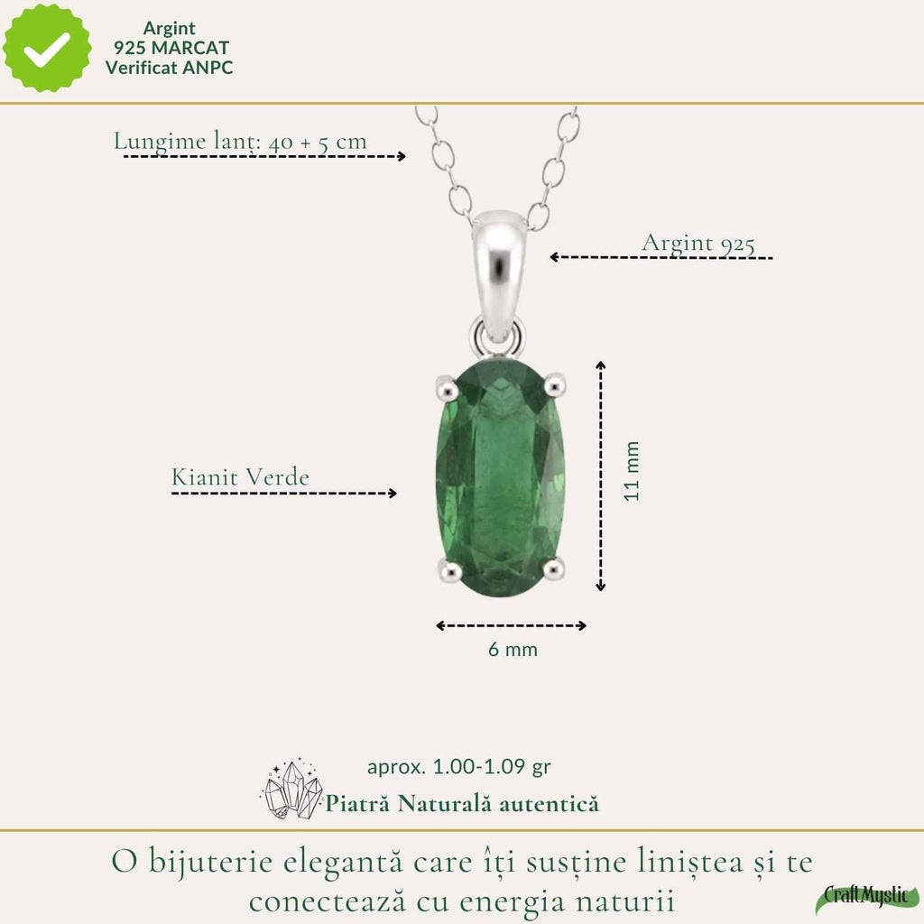 Colier cu Kyanit, Argint 925 – CraftMystic