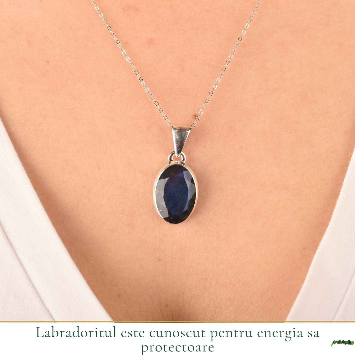 Colier cu Labradorit, Argint 925 – CraftMystic