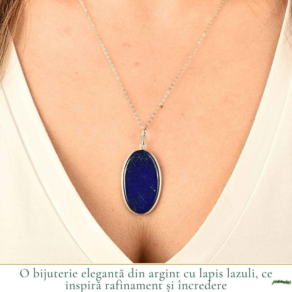 Colier cu Lapis Lazuli, Argint 925 – CraftMystic