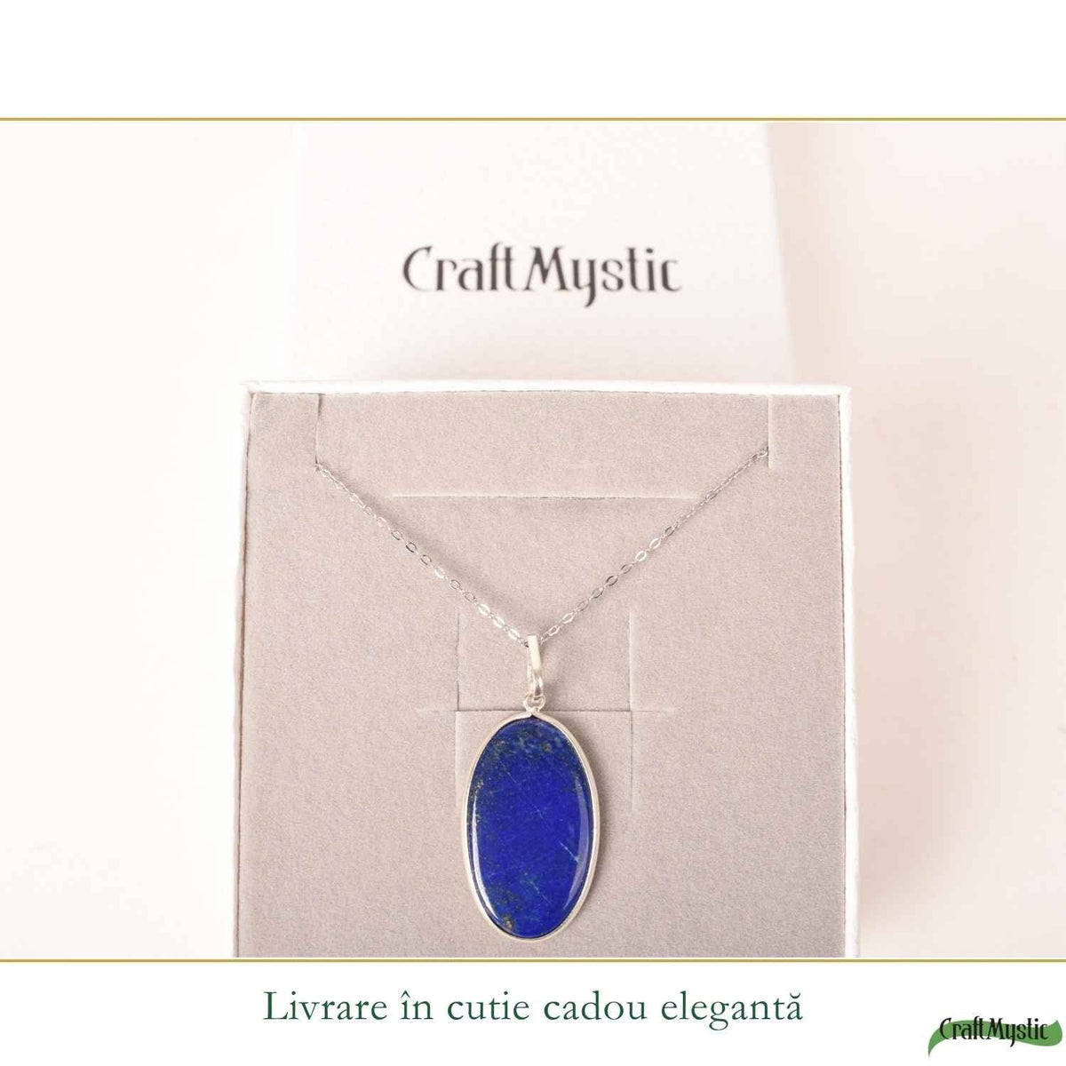 Colier cu Lapis Lazuli, Argint 925 – CraftMystic