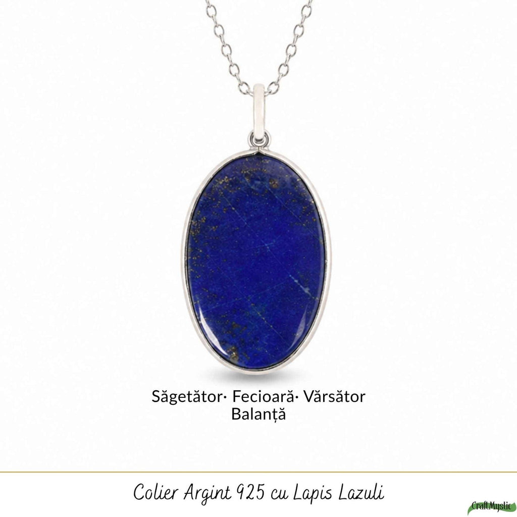Colier cu Lapis Lazuli, Argint 925 – CraftMystic