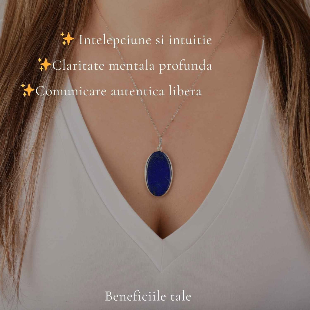 Colier cu Lapis Lazuli, Argint 925 – CraftMystic