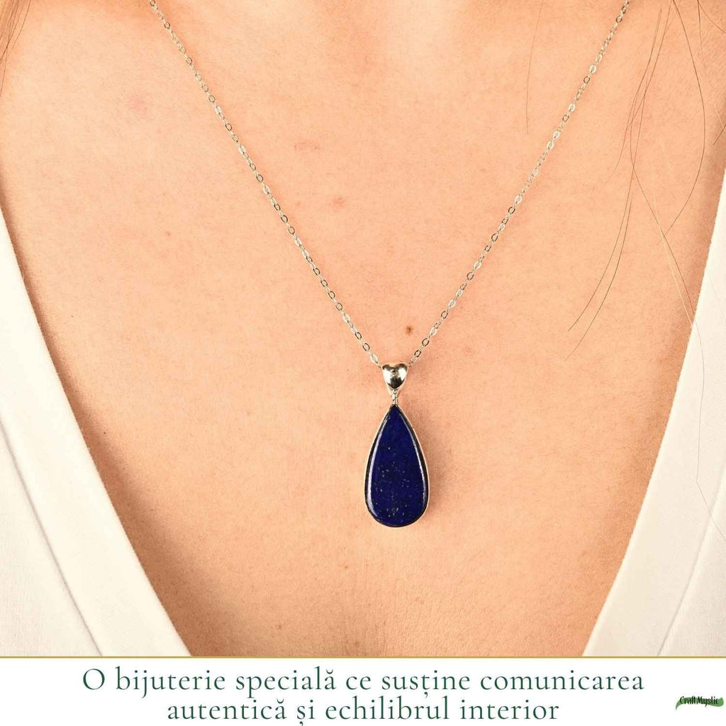 Colier cu Lapis Lazuli, Argint 925 – CraftMystic
