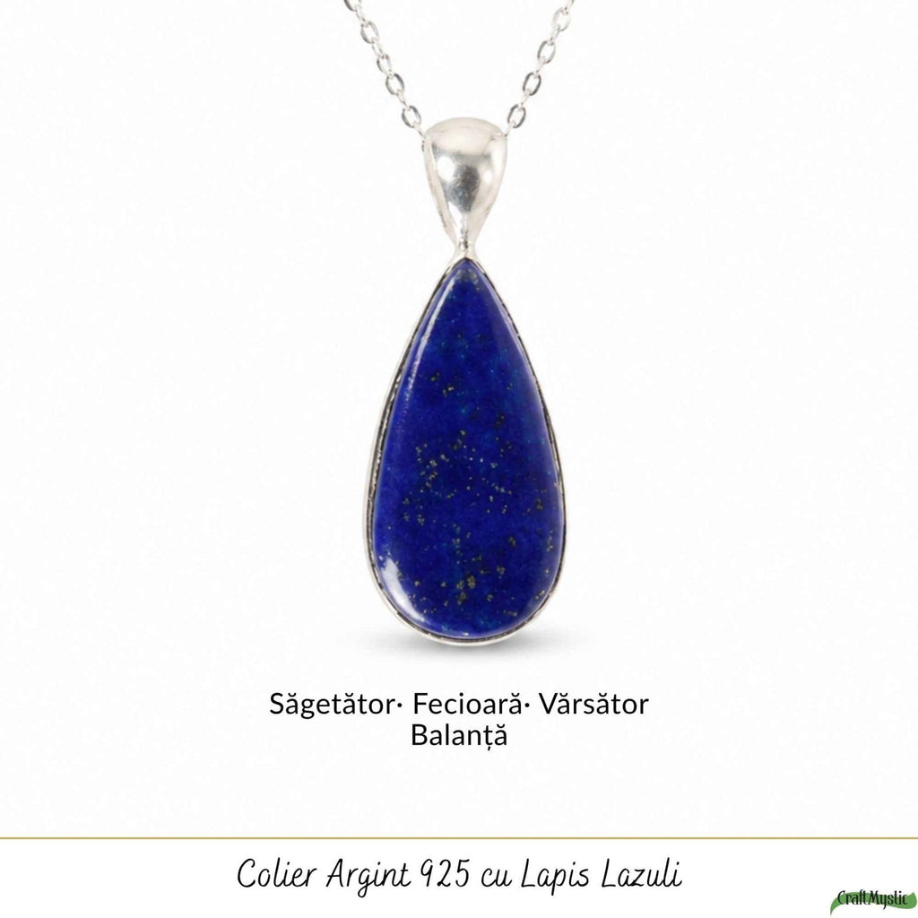 Colier cu Lapis Lazuli, Argint 925 – CraftMystic