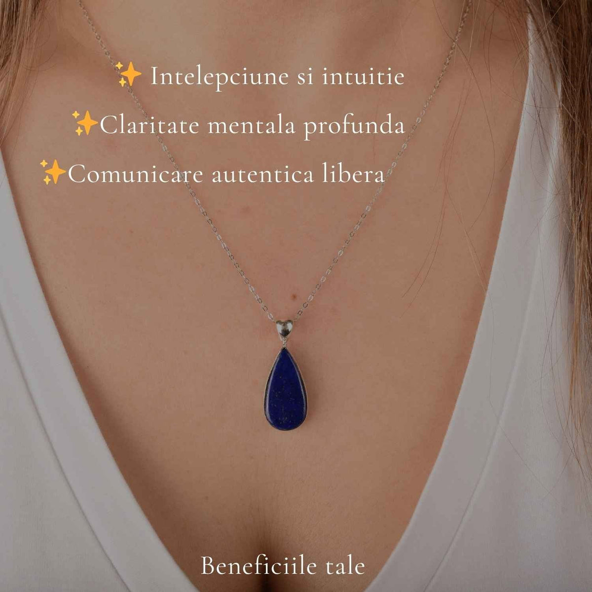 Colier cu Lapis Lazuli, Argint 925 – CraftMystic