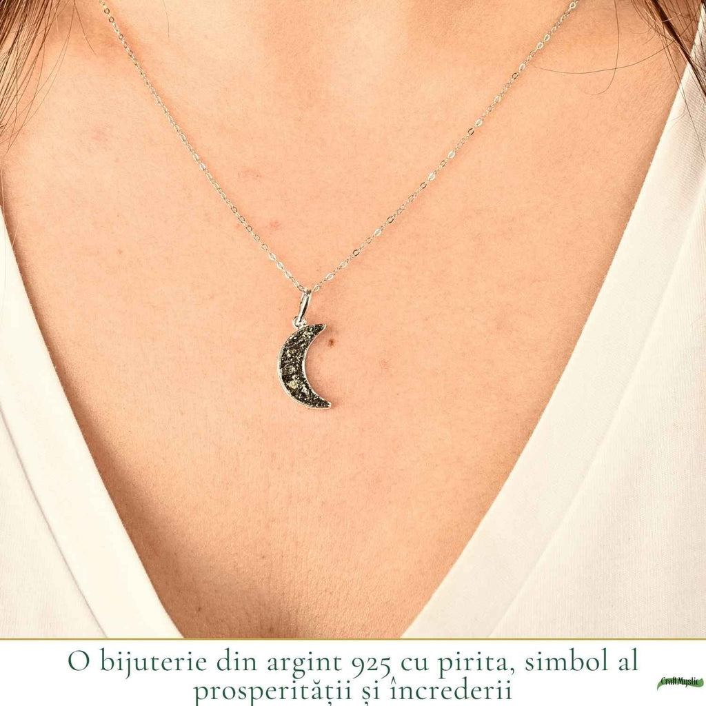Colier cu Pirită, Argint 925 – CraftMystic