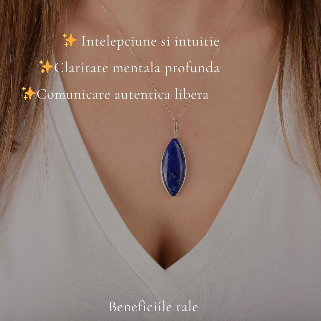 Colier cu Lapis Lazuli, Argint 925 – CraftMystic