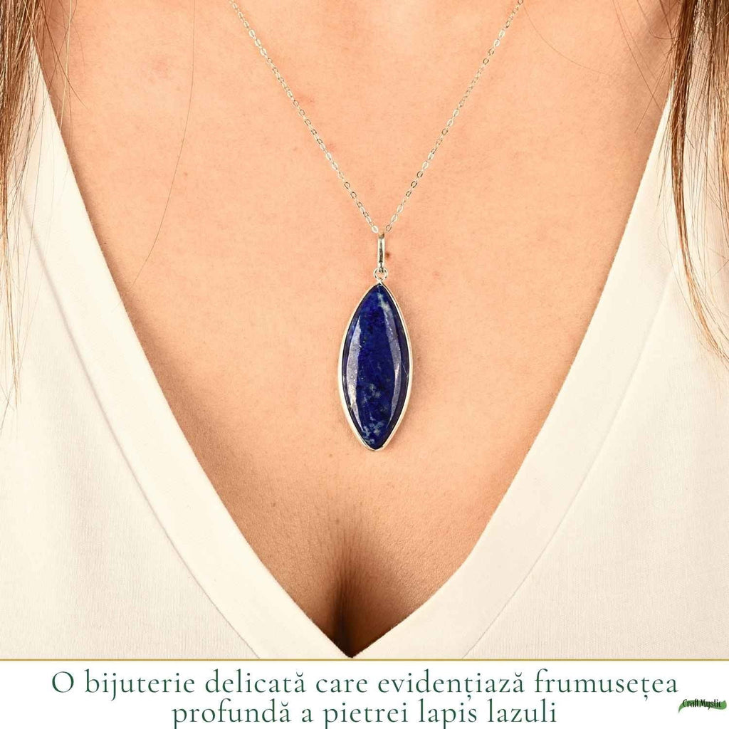 Colier cu Lapis Lazuli, Argint 925 – CraftMystic