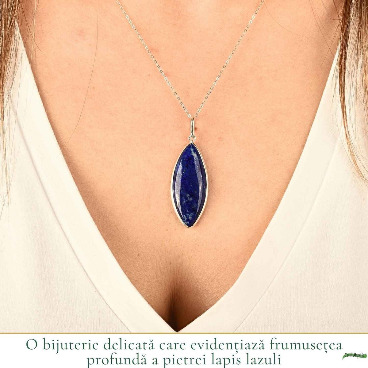 Colier cu Lapis Lazuli, Argint 925 – CraftMystic