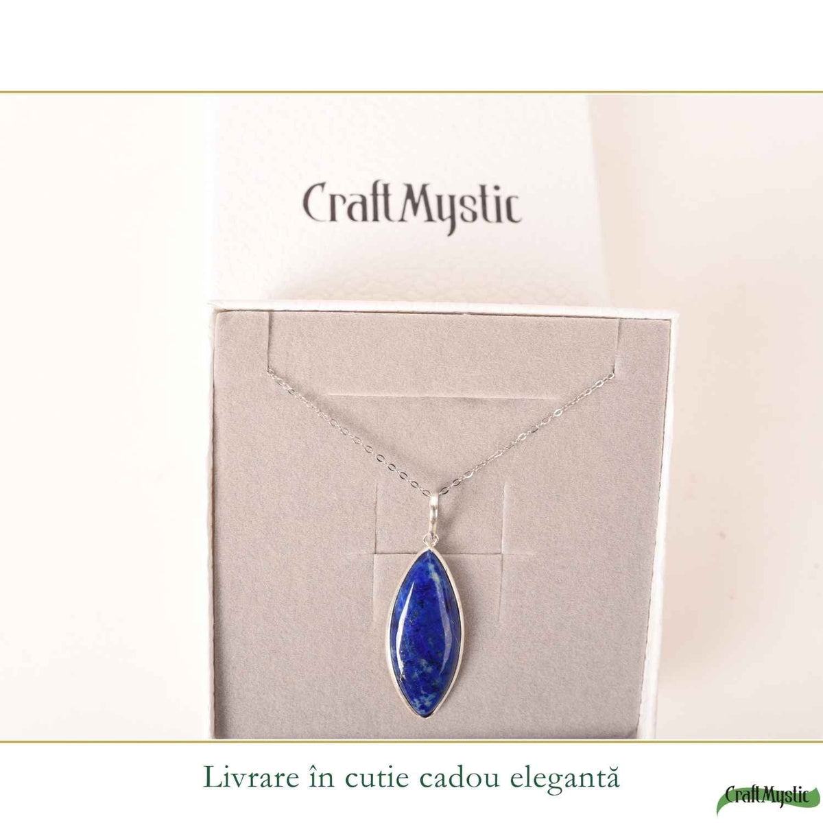 Colier cu Lapis Lazuli, Argint 925 – CraftMystic