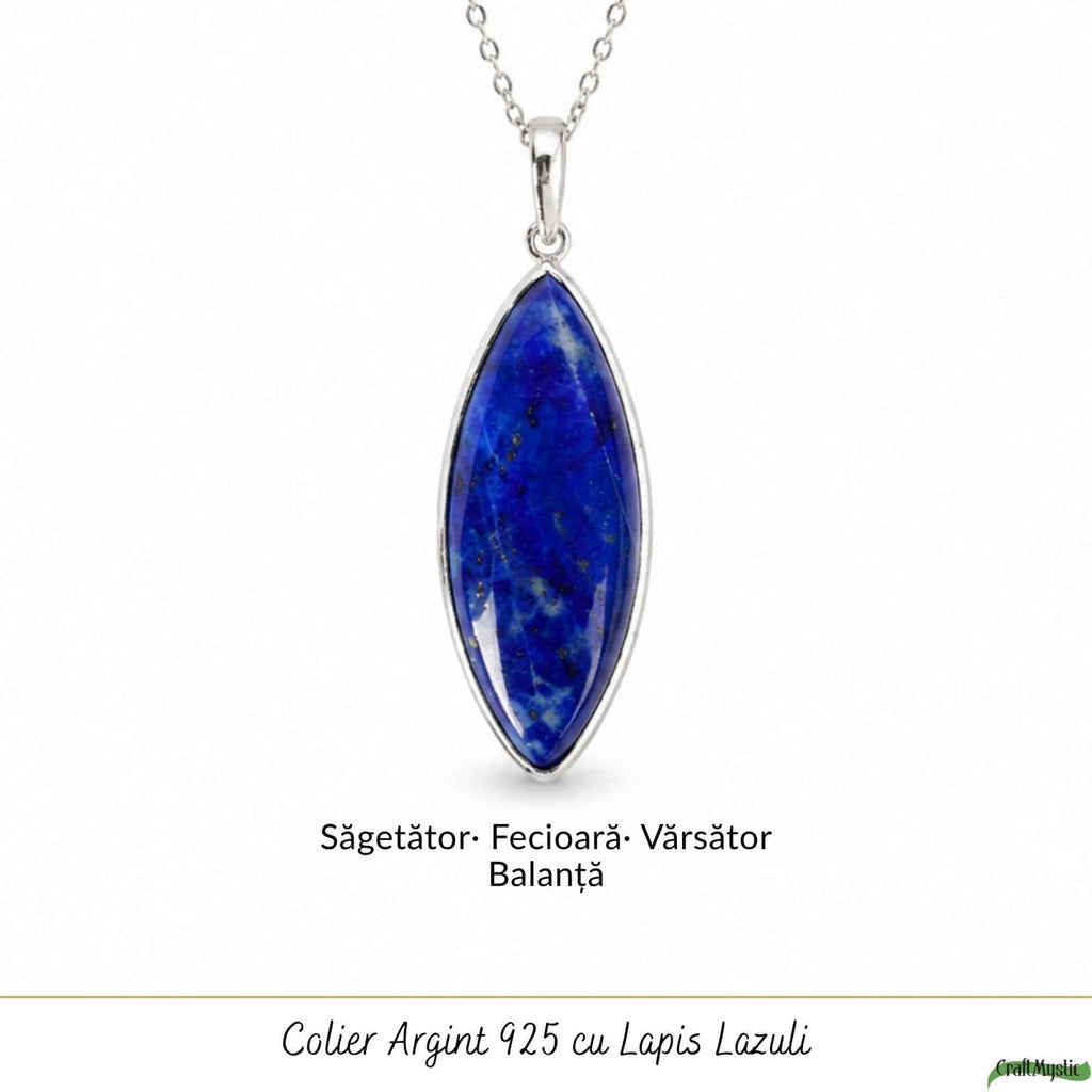 Colier cu Lapis Lazuli, Argint 925 – CraftMystic