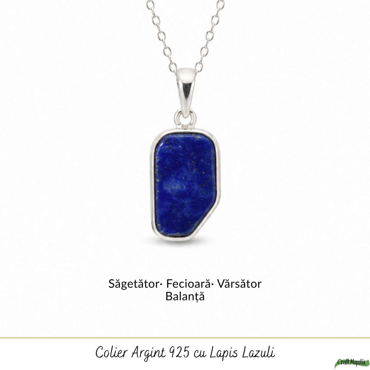 Colier cu Lapis Lazuli, Argint 925 – CraftMystic