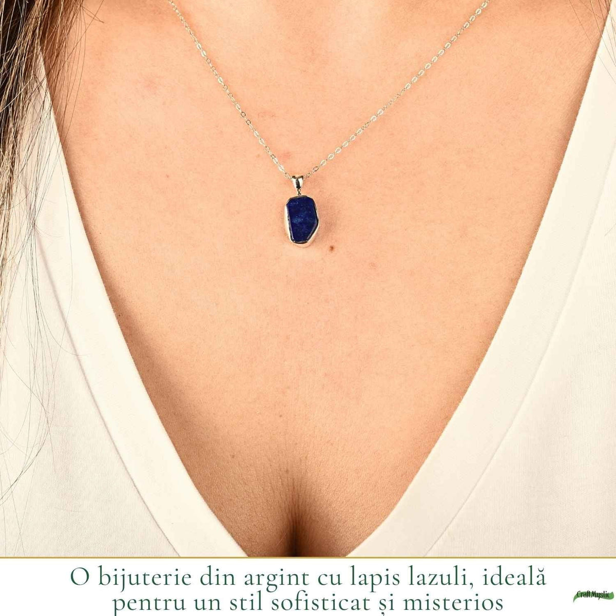 Colier cu Lapis Lazuli, Argint 925 – CraftMystic