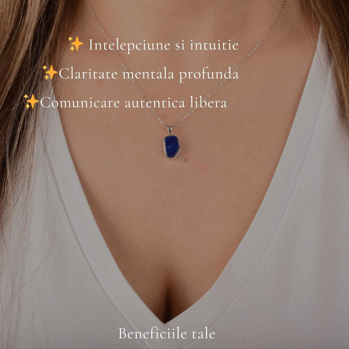 Colier cu Lapis Lazuli, Argint 925 – CraftMystic